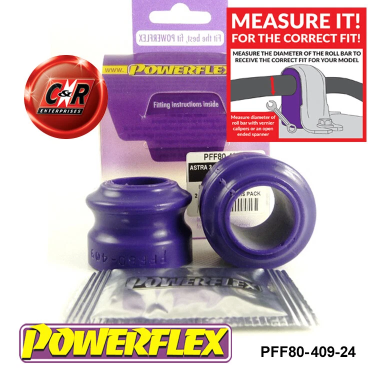 Powerflex Frarb Ojo Perno Cojinete 24mm Para Opel Astra MK3-F 91-98 PFF80-409-24 - Imagen 1 de 4