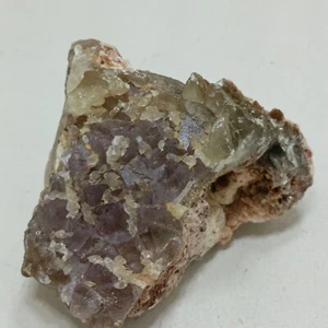 168 Grams of Blue Fluorite with Light Yellow Calaite Specimen from Pakistan - Imagen 1 de 4