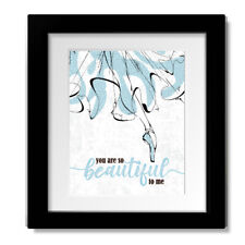You Are So Beautiful - Joe Cocker Love Song Lyric Ballerina Art Print Poster