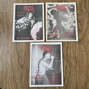 White Throne #4 #5 #6 Christian Metal Magazine Thrash 1980s 1987 Zines No 4-6 - Bild 1 von 11