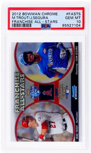 2012 Bowman Chrome Jean Segura/Mike Trout Franchise All Stars #TS PSA 10 - Picture 1 of 2