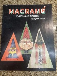 Vintage Macrame Forms and Figures Pattern Craft Book - Lynne Tucker - Picture 1 of 5