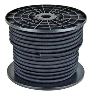 5mm x 100Mtr Shock Cord - Polyamide Cover with Latex Core Black (Reel) - Picture 1 of 1