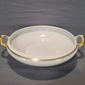 Vintage H&Co Selb Bavaria Handled Dish with Gold Trim No Lid Good Condition - Picture 1 of 12