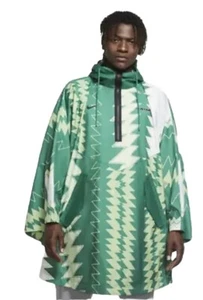 Nike Nigeria Green Rain Poncho Jacket Coat Naija Loose CU1405-302 OSFM NWT - Picture 1 of 4