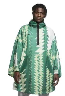 Nike Nigeria Verde Lluvia Poncho Chaqueta Abrigo Naija Suelto CU1405-302 OSFM NUEVO Foto 1 de 4