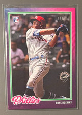 Rhys Hoskins 2018 Topps On Demand Inspired By '78 1978 PURPLE Parallel RC #'d/75