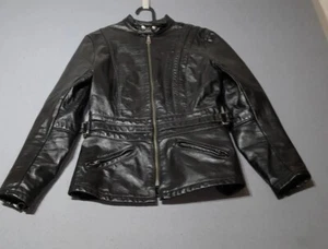 Taurus Drospo leather jacket womens small black vintage canada - Picture 1 of 12