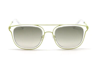 Óculos de sol Guess GU6981 93Q armação quadrada de plástico verde claro e transparente 54-21-150  - Imagem 1 de 4