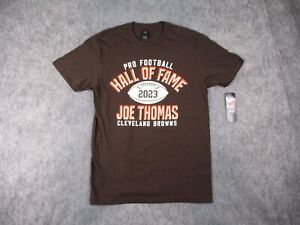 Cleveland Browns Shirt Mens Medium Brown NFL Joe Thomas Hall of Fame Pro T NWT