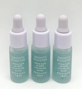 BEEKMAN 1802 SMOOTH BOOSTER Resurfacing Serum 0.16 fl oz each Travel Size X3 - Picture 1 of 3