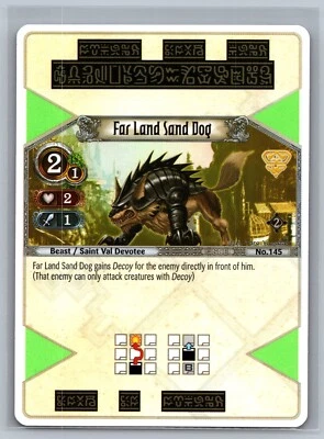 The Eye of Judgment Far Land Sand Dog #145 Sony PS3 Biolith Rebellion Set 2 - Image 1 of 2