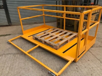 Forklift  Man Cage Pallet spec  2m m - Side Gate - Image 1 of 4