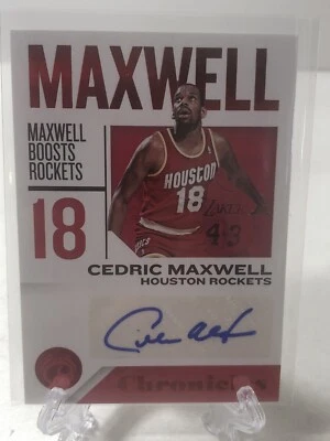 2018-19 CEDRIC MAXWELL AUTO PANINI CHRONICLES AUTOGRAPH - Image 1 of 2