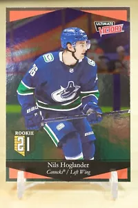 2020-21 UD Ultimate Victory Rookie #UV-43 Nils Hoglander - Vancouver Canucks - Picture 1 of 2