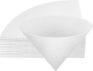 Fryer Oil Filter, 50Pcs Cooking Oil Filter 10 Inch Non-Woven Filter Cones Grease - Picture 1 of 11