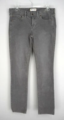 Nuevos Pantalones MADEWELL Gris Pana Pierna Recta Talla 27 x 32 Nuevos con Etiquetas Foto 1 de 4