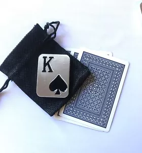 King Of Spades Poker Card Guard Protector, With Storage Bag - Picture 1 of 2