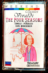 Vivaldi's "Four Seasons" + Corelli & Pergolesi,  audio cassette + case & insert