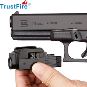 800 Lumens USB Rechargeable Compact LED Pistol Weapon Light Handgun Flashlight - Picture 1 of 19