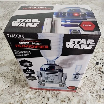 NEW IN BOX Disney Star Wars R2D2 Personal Ultrasonic Cool Mist Humidifier Emson - Image 1 of 4