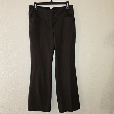 Express Editor Pants Women's Size 4R Mid Rise Workwear Trousers Brown - Image 1 of 4