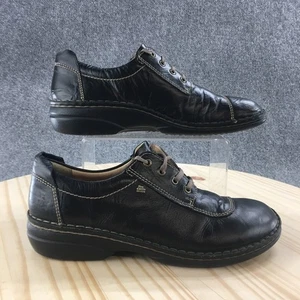 Zapatos cómodos Finn para hombre 42 Lexington Oxford negros con cordones parte superior baja informales cómodos - Imagen 1 de 19
