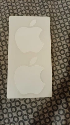 Original Apple Apfel Stickerset mit 2 Aufklebern ca. 5cm auf 4cm - Bild 1 von 2