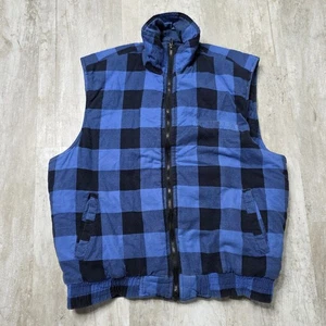 Gilet uomo Ozark Trail blu e nero a quadri taglia large - Foto 1 di 8