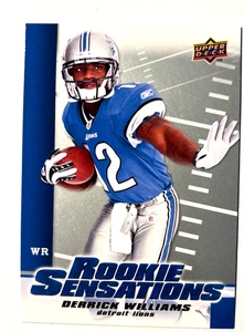 Derrick Williams 2009 Upper Deck Rookie Sansations Card #RS-DW Detroit Lions - Picture 1 of 1