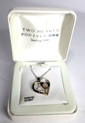 Womens Jewelry Necklace With Pendants  DIA. ACC.3 HRT. PD - Image 1 of 4