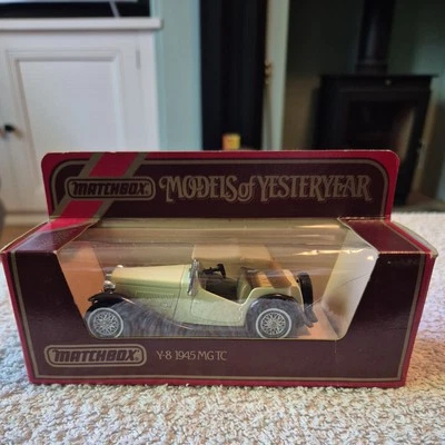 New - MATCHBOX MODELS OF YESTERYEAR - Y8 1945 MG TC - Cream/Tan - Image 1 of 4