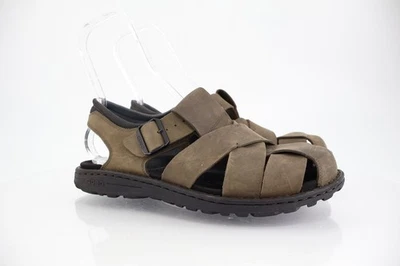 Abeo BIO System Brandon 男式 10 码中性鞋橄榄皮革渔夫凉鞋 — 第 1/4 张图片