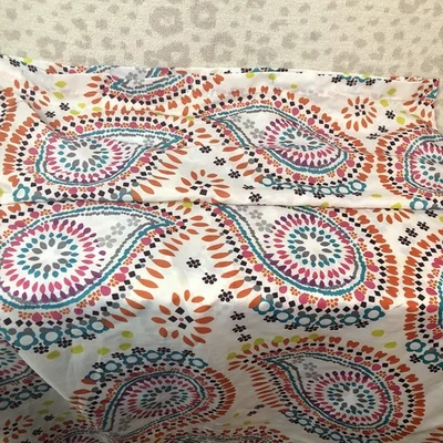 Home Trends Shower Curtain Polyester Fabric Curtain 70” X 72” -1970s Color wheel - Image 1 of 4