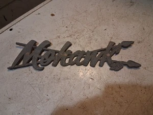 Raro Vintage Mohawk Barco Aluminio Insignia Emblema Logo Escritura Placa de Identificación Años 50’s-70’s? - Imagen 1 de 18