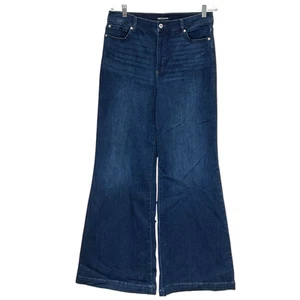 INC International Concepts Blue Flare Jeans - Women's 12 - Picture 1 of 4