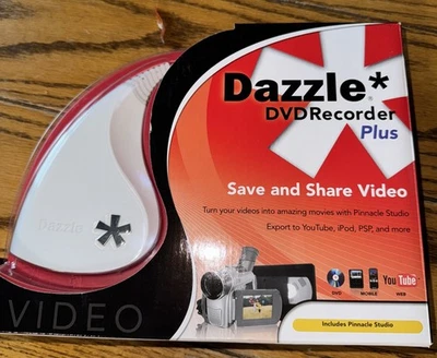 Dazzle DVD Recorder-HD VHS to DVD Converter-Enhance-Share-Save Video to Computer - Image 1 of 4