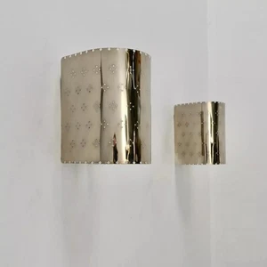 Handmade Wall Perforated Light Fixture Unique Nickle Brass Italian Lamp Focus - Picture 1 of 6