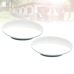 2Pc Single Small Circular Mirror Adjustable Automobile Car Door Mirror Wide - Picture 1 of 11