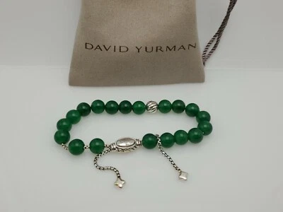 DAVID YURMAN 8mm Spiritual Bead Bracelet with Green Onyx & silver accent bead  - Image 1 of 4
