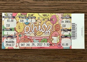 Phish 07/29/17 Baker's Dozen MSG NYC PTBM Mail Order Ticket 2017 Trey - Picture 1 of 2