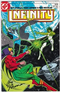 DC Comics Infinity Inc. #9 Signed by Roy Thomas w/ COA NM 1984 - Picture 1 of 3