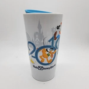 Walt Disney World 2019 Mickey Mouse Travel Tumbler with Lid Ceramic Mug New  - Picture 1 of 6