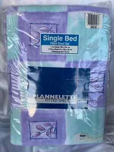 Adairs Redfern Single Bed Flannelette Sheet Set - Great Price! - Picture 1 of 4