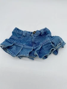 Build A Bear Workshop Ruffle Pleated Denim Skirt 90s Style Y2K Separates Mix - Picture 1 of 4