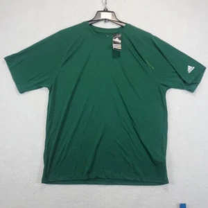 Adidas Men's X-Large Performance Climalite Green T-Shirt Moisture Wicking 2996A - Picture 1 of 10