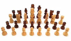 Piezas de madera de ajedrez - Juego de 32 piezas KING TALLA 10 CM - Imagen 1 de 6