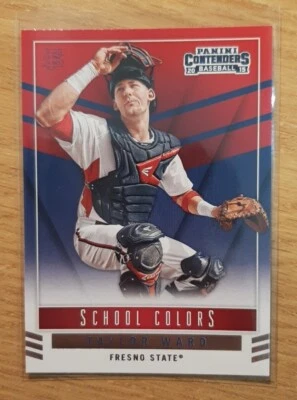 2015 CONTENDERS DRAFT PICKS SCHOOL COLORS TAYLOR WARD #14 LOS ANGELES ANGELS - Image 1 of 2