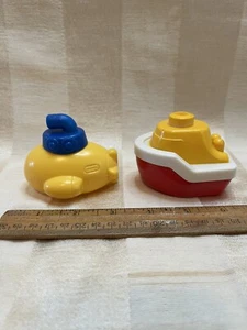Little Tikes 3” Boats: Tug and Submarine VTG - Picture 1 of 3