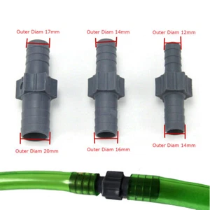 PVC Fish Tank Hose Connector Reducer Plug-in Joiner Aauarium Hose Fittings Part - Picture 1 of 6